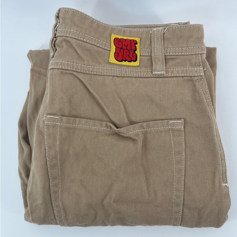 Empyre Relaxed Fit Skate Pants Mens 30 Tan Khaki Baggy Y2K Retro Streetwear